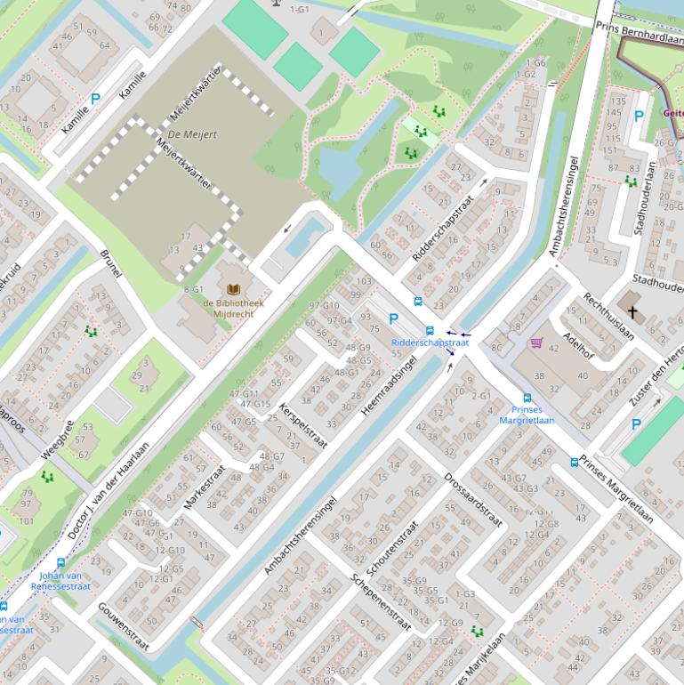 Kaart van de Heemraadsingel.