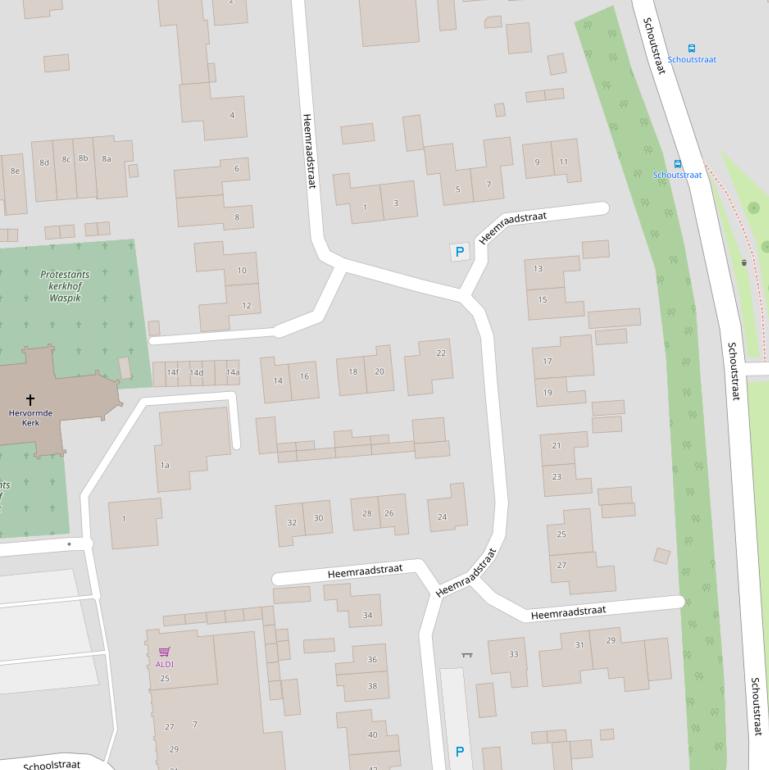 Kaart van de Heemraadstraat.