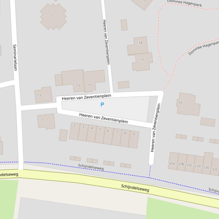 Kaart van  Heeren van Zeventienplein.