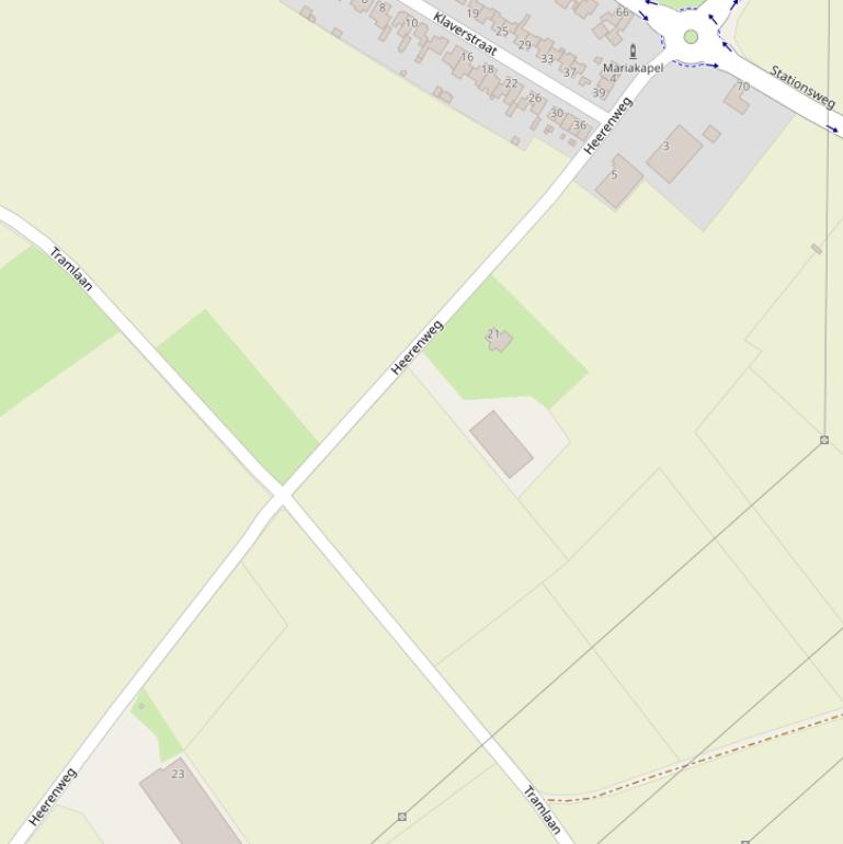 Kaart van de Heerenweg.