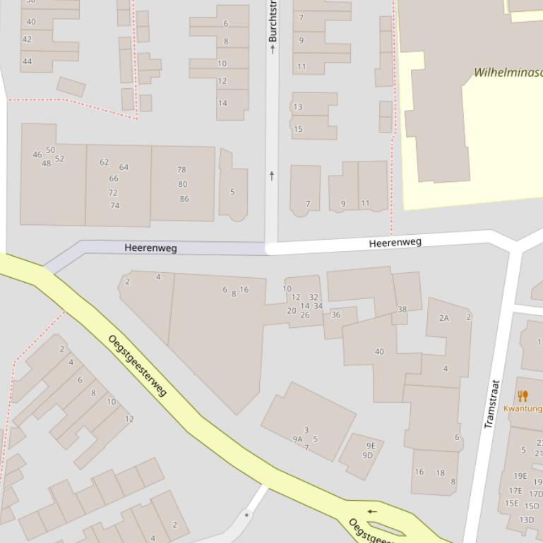 Kaart van de Heerenweg.