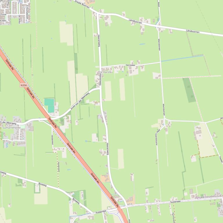 Kaart van de Heerenweg.