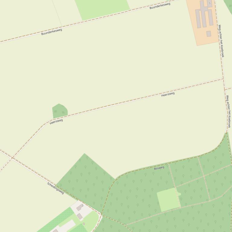 Kaart van de Heersteeg.