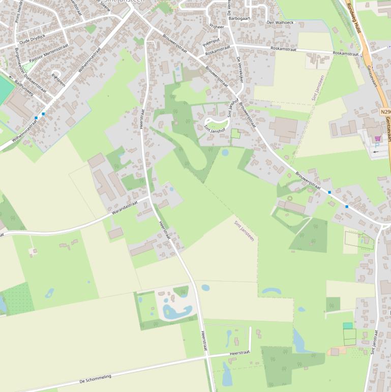 Kaart van de Heerstraat.