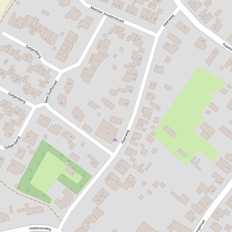 Kaart van de Heerweg.