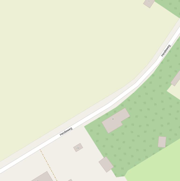 Kaart van de Heideweg.