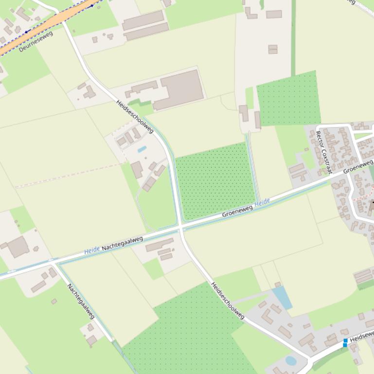 Kaart van de Heidseschoolweg.