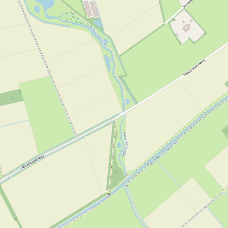 Kaart van de Heikantse Peelweg.