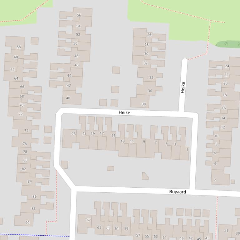 Kaart van  Heike.
