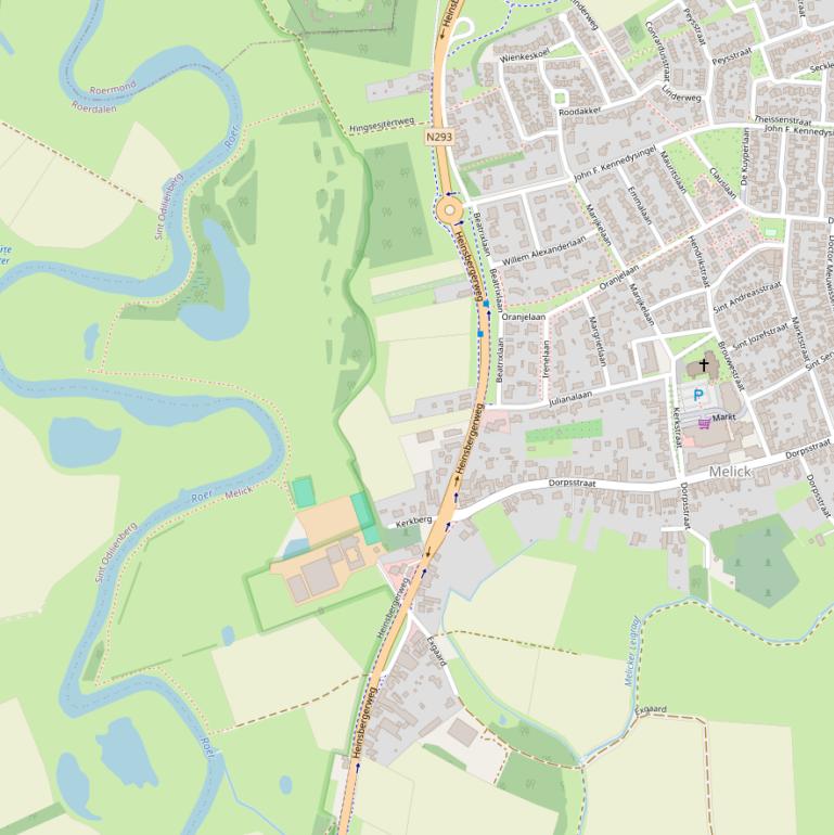 Kaart van de Heinsbergerweg.