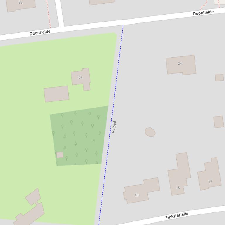 Kaart van het Heipad.