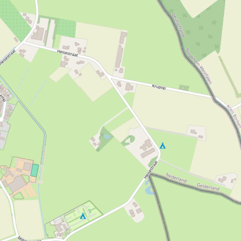 Kaart van de Heisestraat.