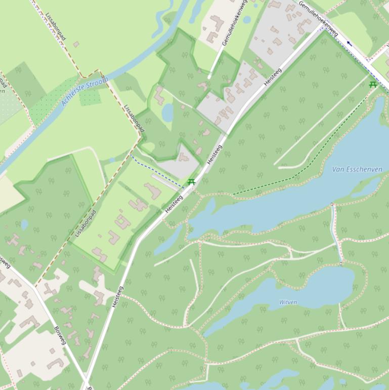 Kaart van de Heisteeg.