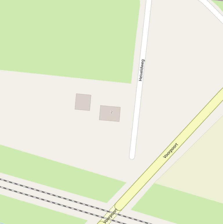 Kaart van de Heiveldweg.