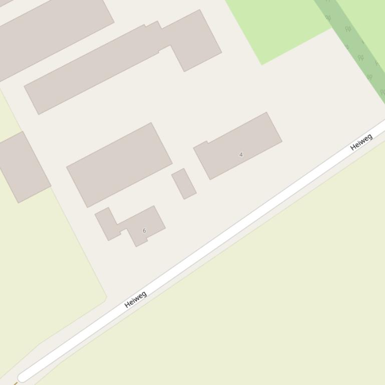 Kaart van de Heiweg.