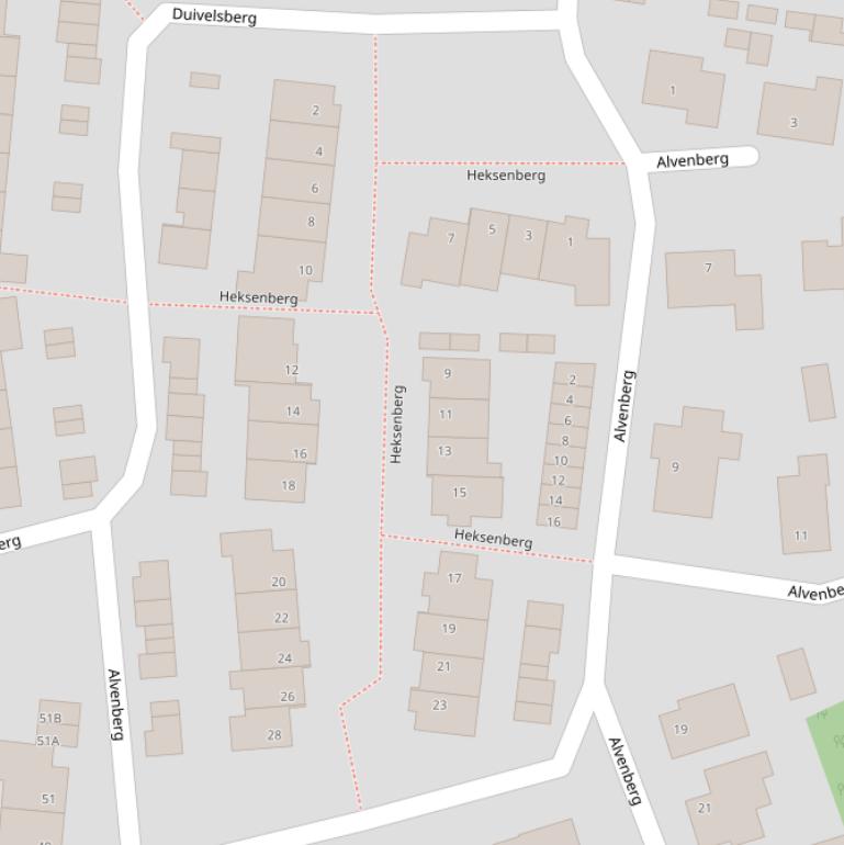 Kaart van  Heksenberg.