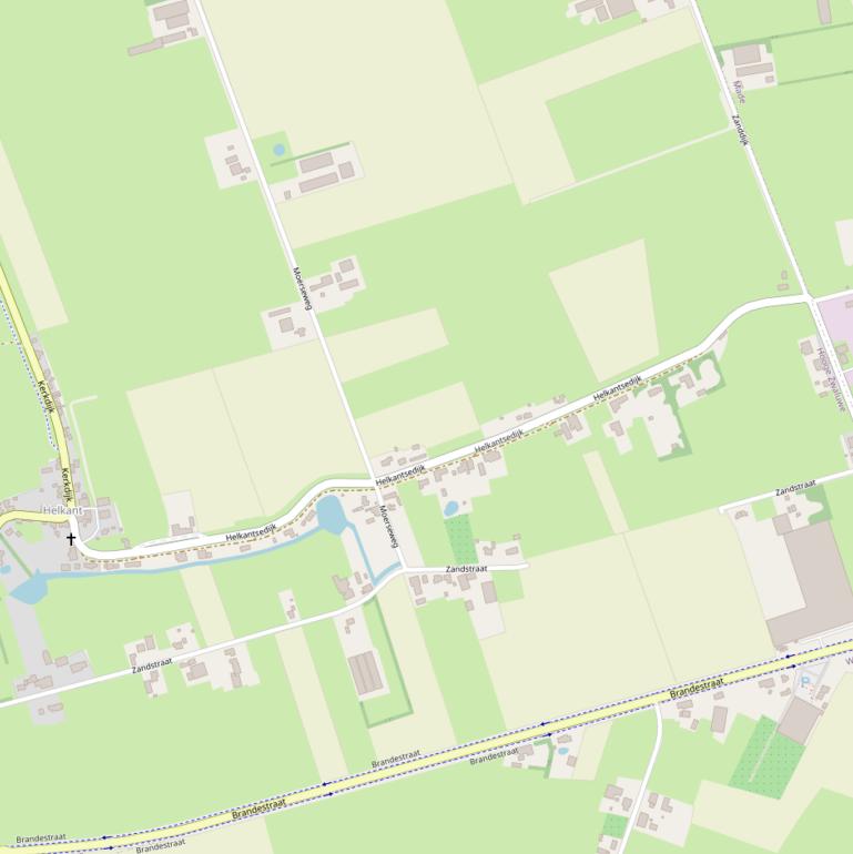 Kaart van de Helkantsedijk.