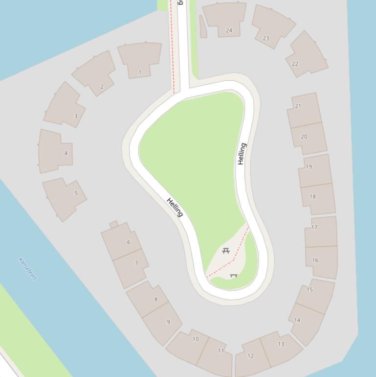 Kaart van  Helling.
