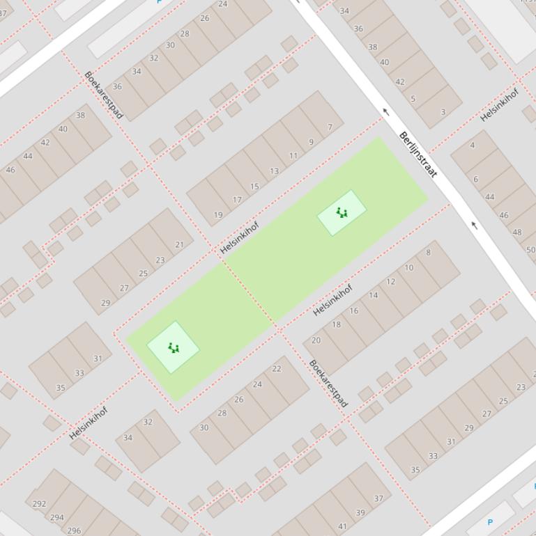 Kaart van de Helsinkihof.