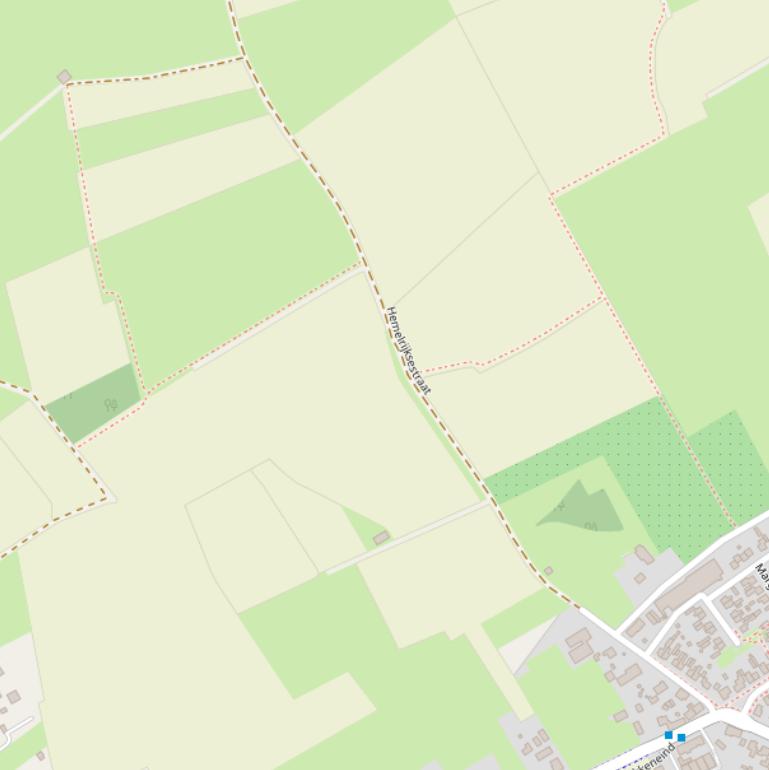 Kaart van de Hemelrijksestraat.