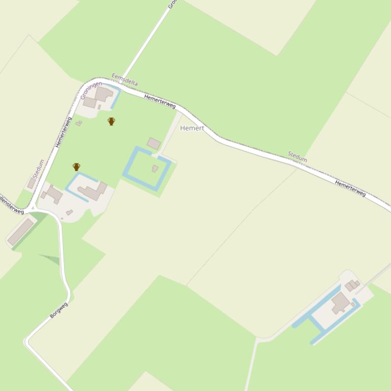 Kaart van de Hemerterweg.