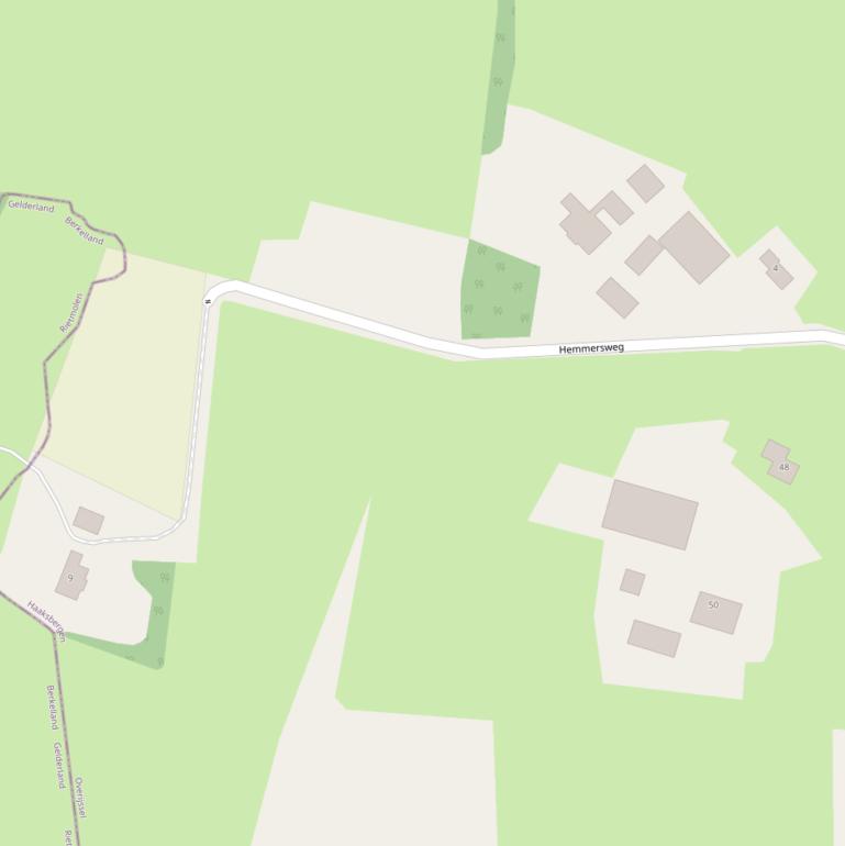 Kaart van de Hemmersweg.