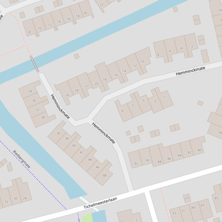 Kaart van  Hemminckmate.