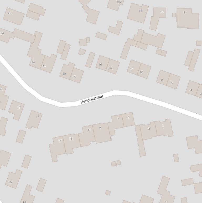 Kaart van de Hendrikstraat.