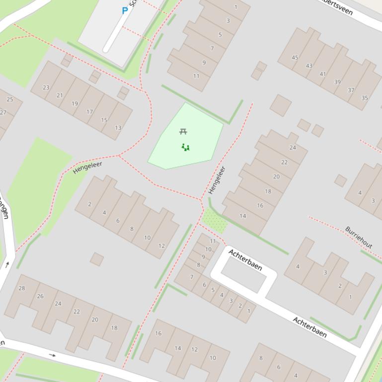 Kaart van  Hengeleer.