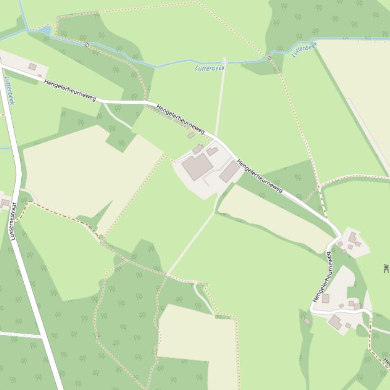 Kaart van de Hengelerheurneweg.