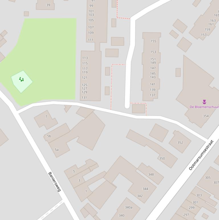 Kaart van het Hennie Gerritsenpad.