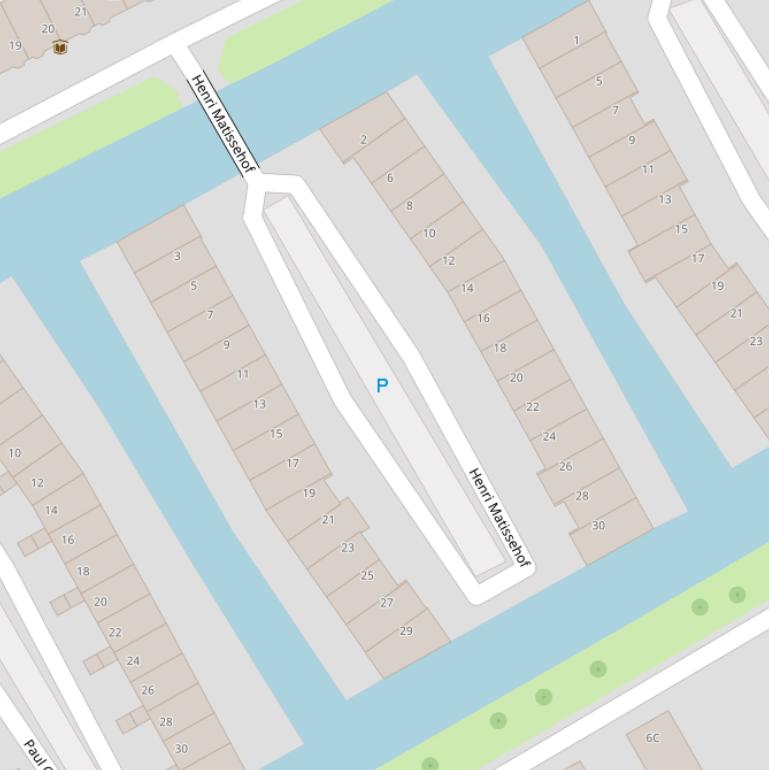 Kaart van de Henri Matissehof.