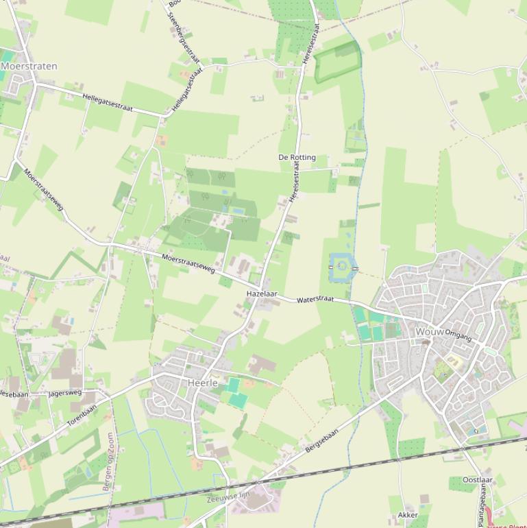 Kaart van de Herelsestraat.