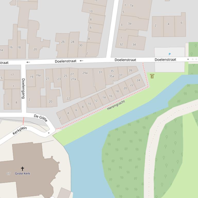 Kaart van de Herengracht.