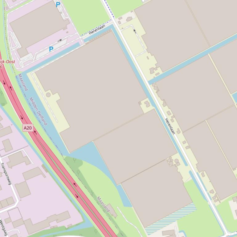 Kaart van de Herenlaan.