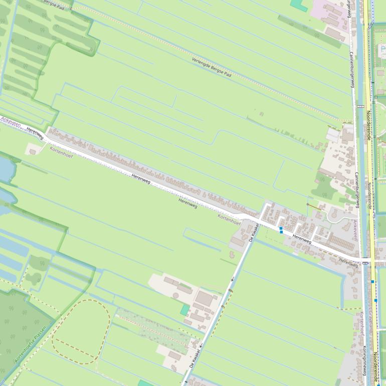 Kaart van de Herenweg.