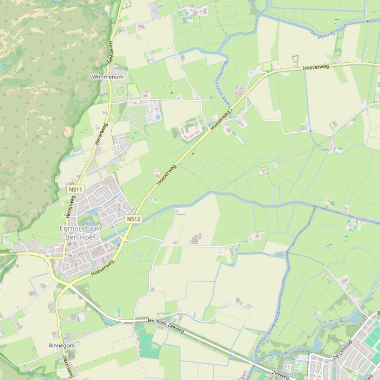 Kaart van de Herenweg.