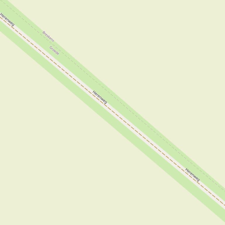 Kaart van de Herenweg.