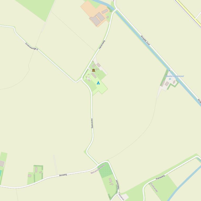 Kaart van de Herenweg.