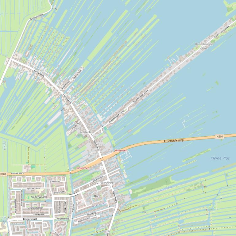 Kaart van de Herenweg.