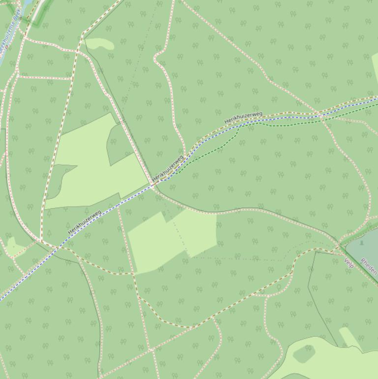 Kaart van  Herikhuizerpas.