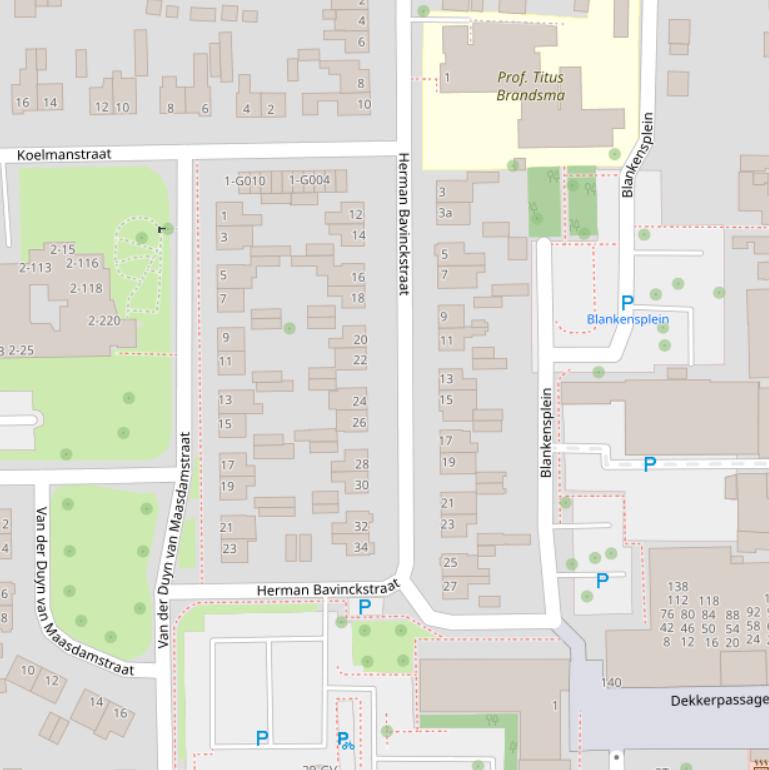 Kaart van de Herman Bavinckstraat.