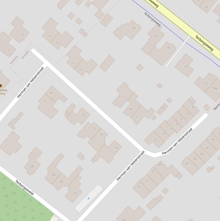 Kaart van de Herman van Velzenstraat.