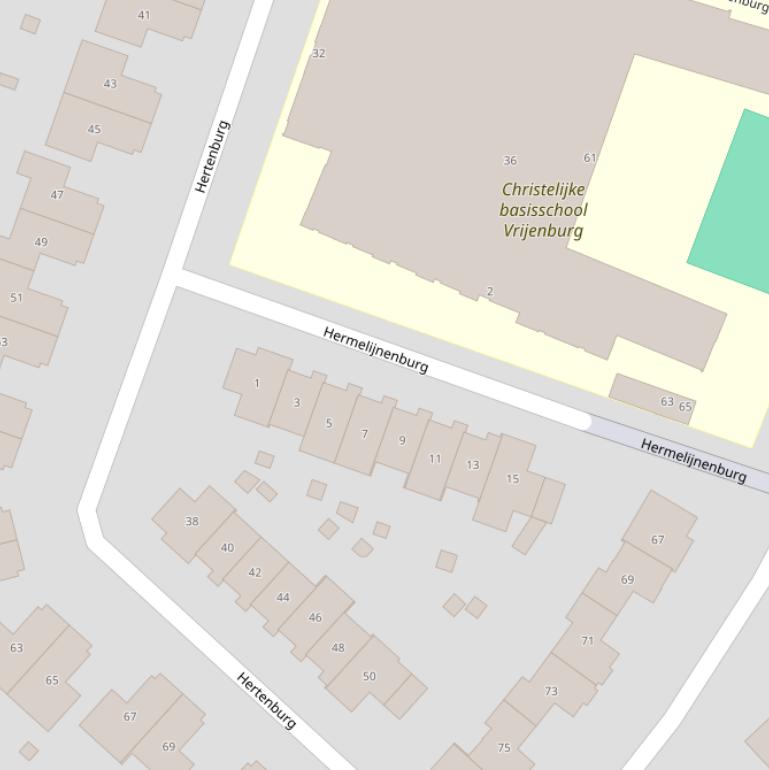 Kaart van  Hermelijnenburg.