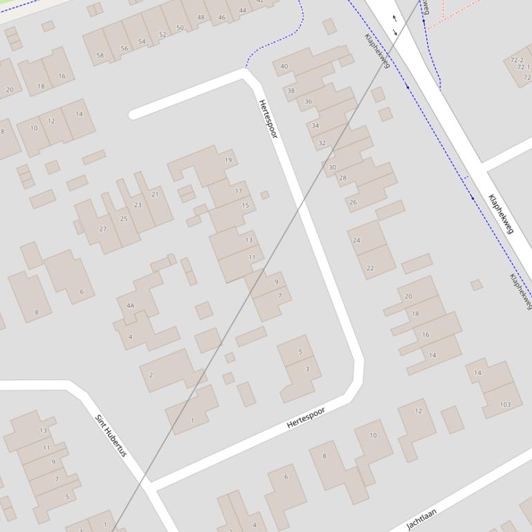 Kaart van  Hertespoor.