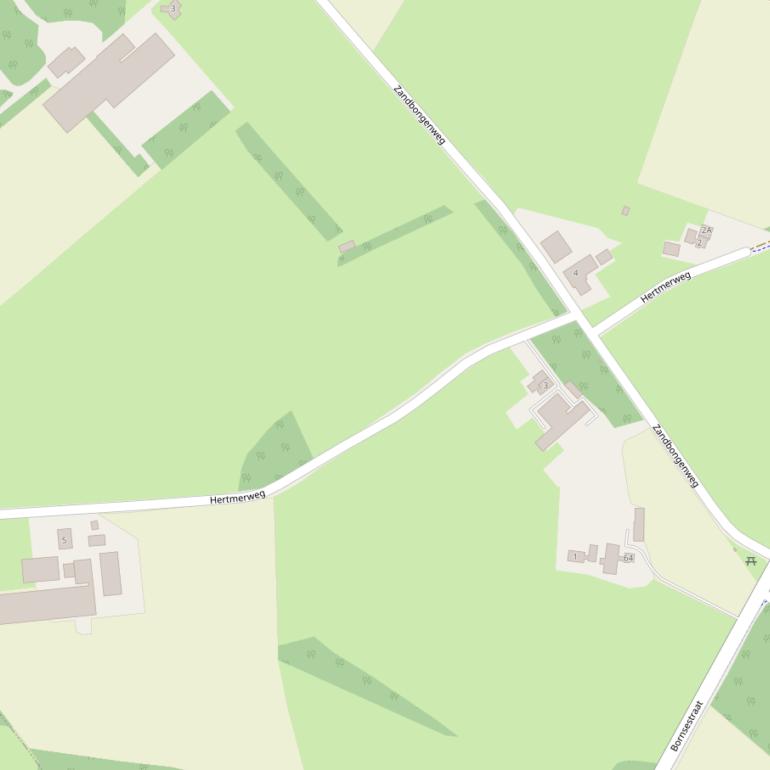 Kaart van de Hertmerweg.