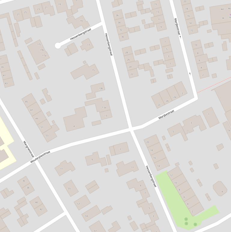 Kaart van de Hessenbergstraat.