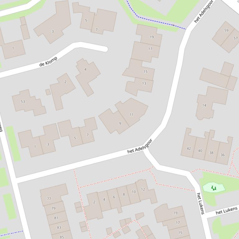 Kaart van  het Adelsgoor.