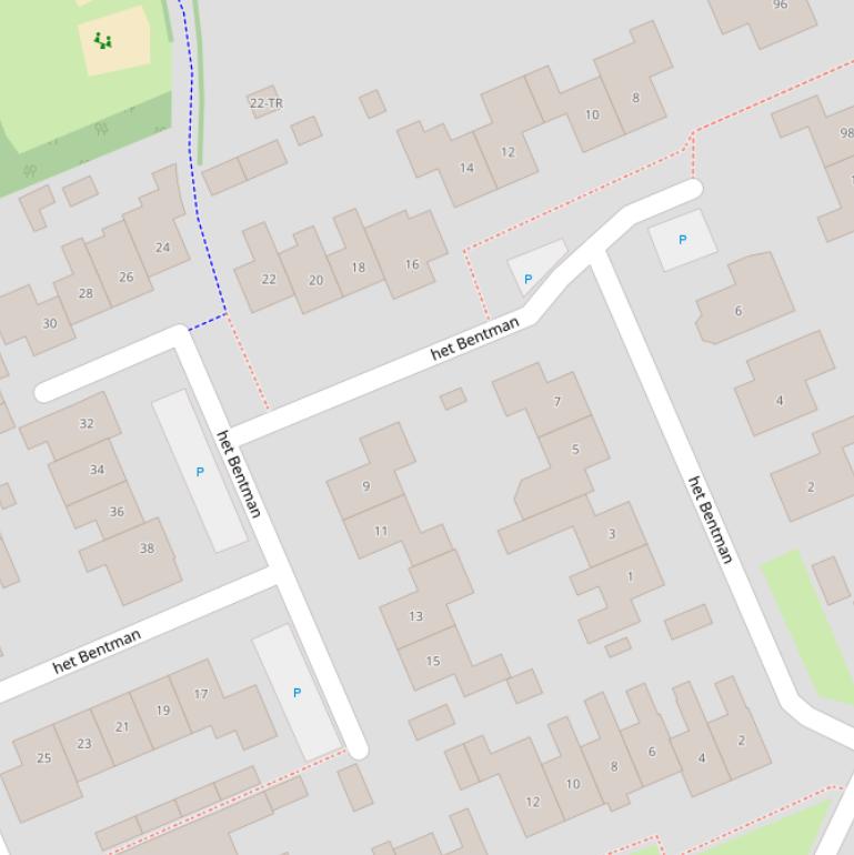 Kaart van  het Bentman.