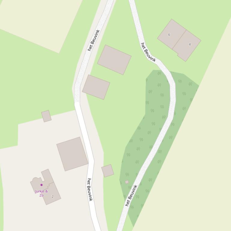 Kaart van  het Beuvink.